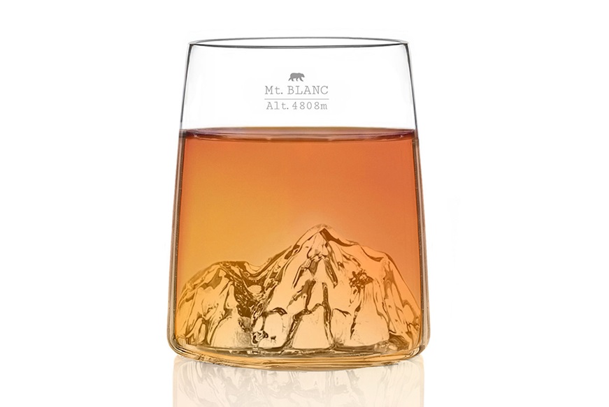 Shooter glass set Topographic Monte Bianco/Everest 2 pieces Alaskan Maker