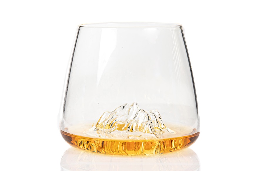 Whisky glass set Topographic Tre Cime/Monte Rosa 2 pieces Alaskan Maker