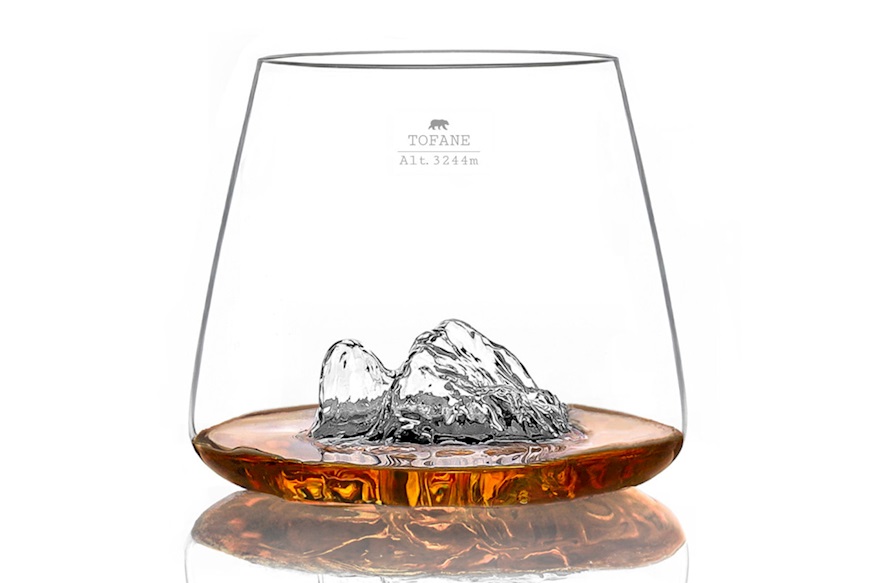 Whisky glass set Topographic Tofane/Marmolada 2 pieces Alaskan Maker