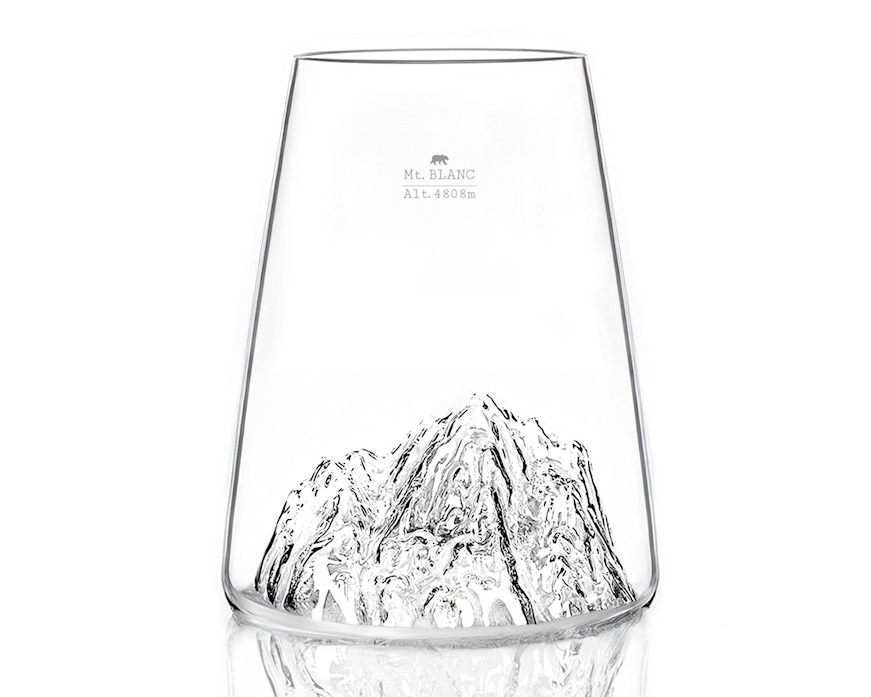 Bicchiere long drink Topographic Monte Bianco Alaskan Maker