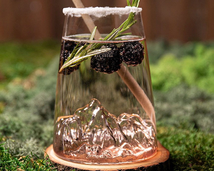 Bicchiere long drink Topographic Monte Bianco Alaskan Maker