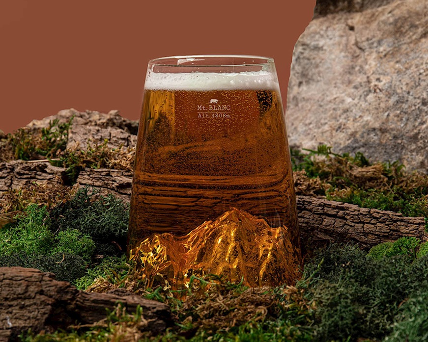 Bicchiere long drink Topographic Monte Bianco Alaskan Maker