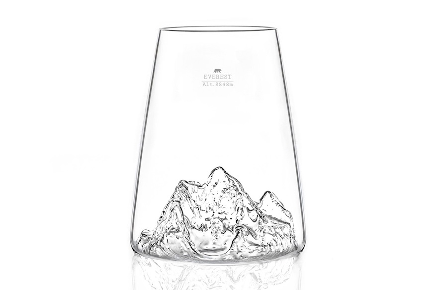 Long Drink Glass Topographic Everest Alaskan Maker