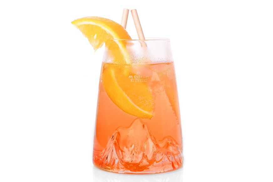Long Drink Glass Topographic Everest Alaskan Maker