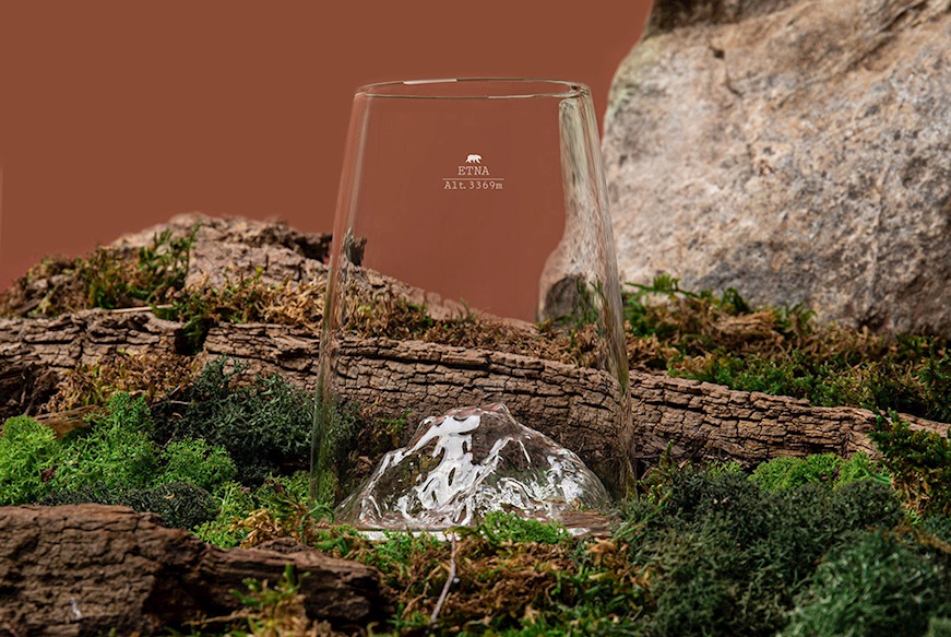 Long Drink Glass Topographic Etna Alaskan Maker