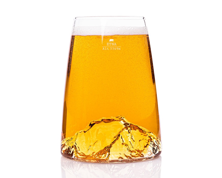 Long drink glass Topographic Etna Alaskan Maker