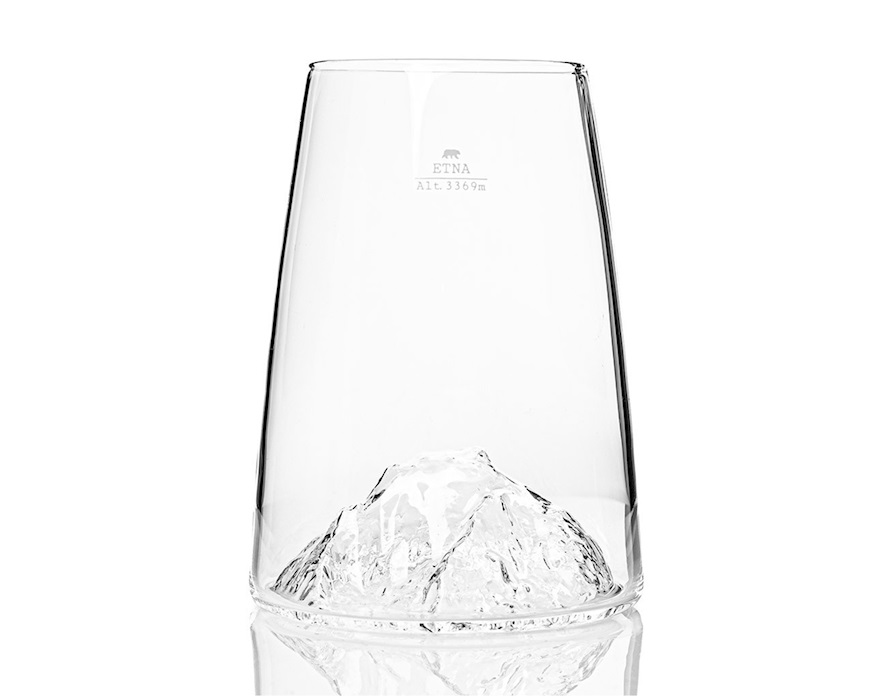 Long drink glass Topographic Etna Alaskan Maker