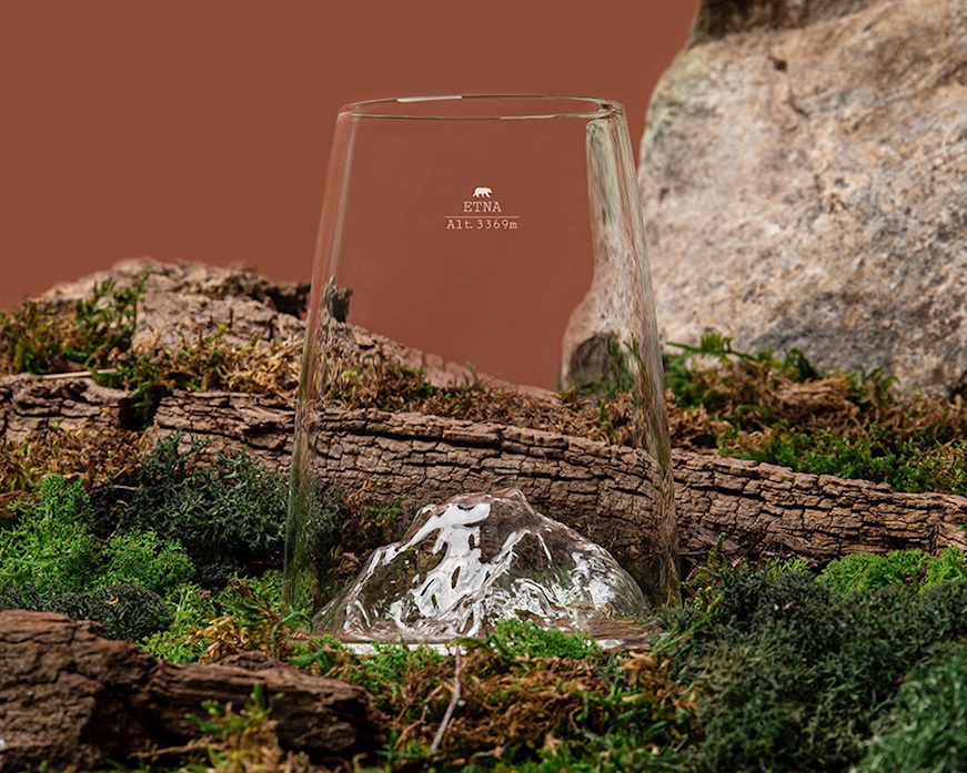 Long drink glass Topographic Etna Alaskan Maker