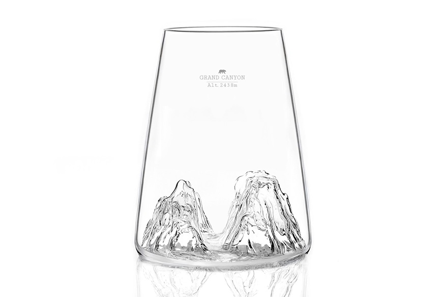 Long Drink Glass Topographic Grand Canyon Alaskan Maker