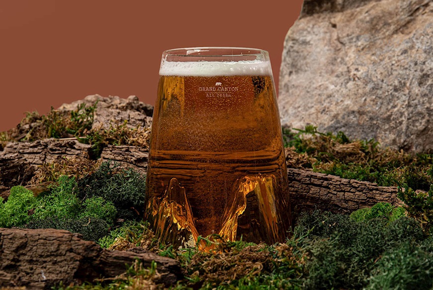 Long Drink Glass Topographic Grand Canyon Alaskan Maker