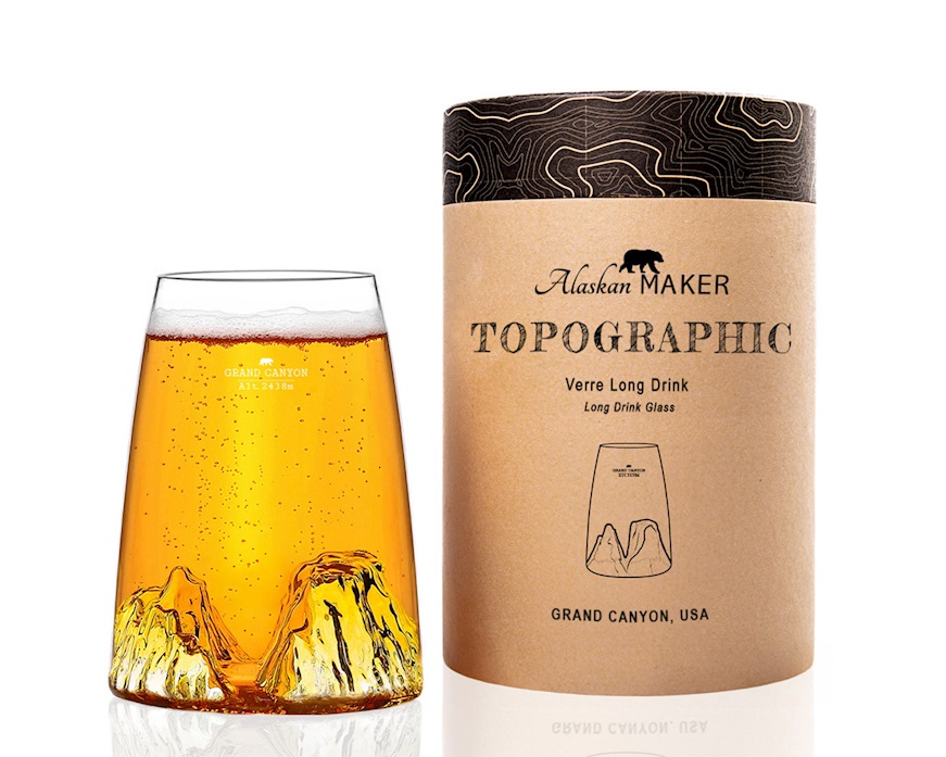 Bicchiere long drink Topographic Grand Canyon Alaskan Maker