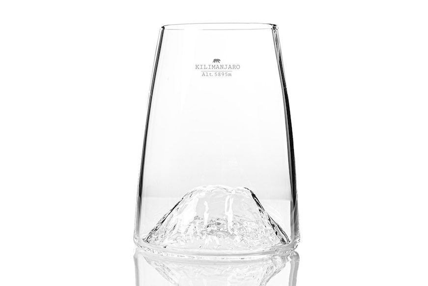 Long Drink Glass Topographic Kilimanjaro Alaskan Maker