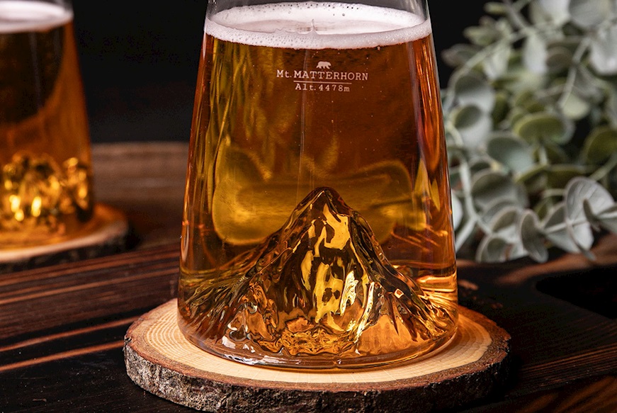 Long Drink Glass Topographic Cervino Alaskan Maker