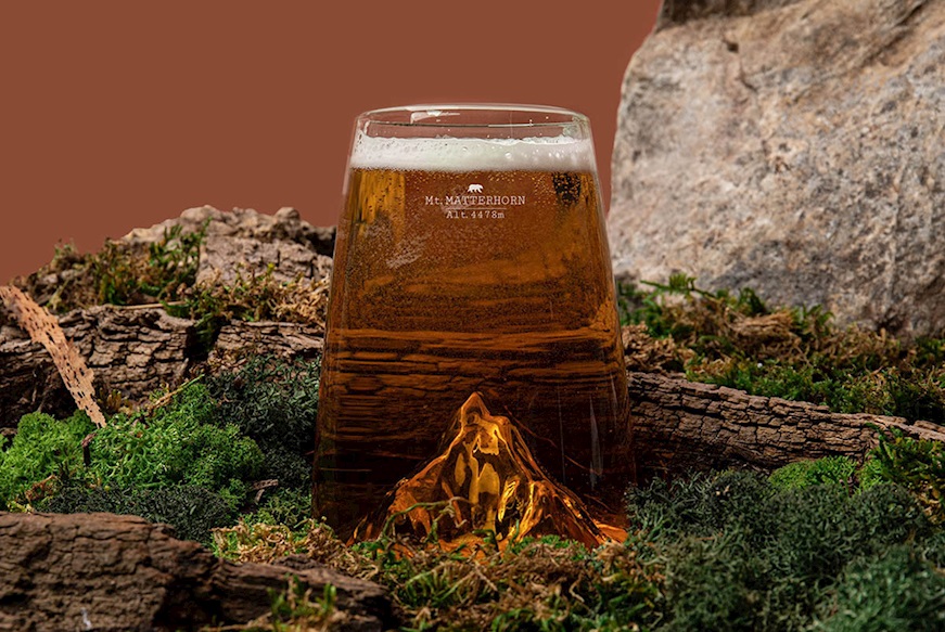 Long Drink Glass Topographic Cervino Alaskan Maker