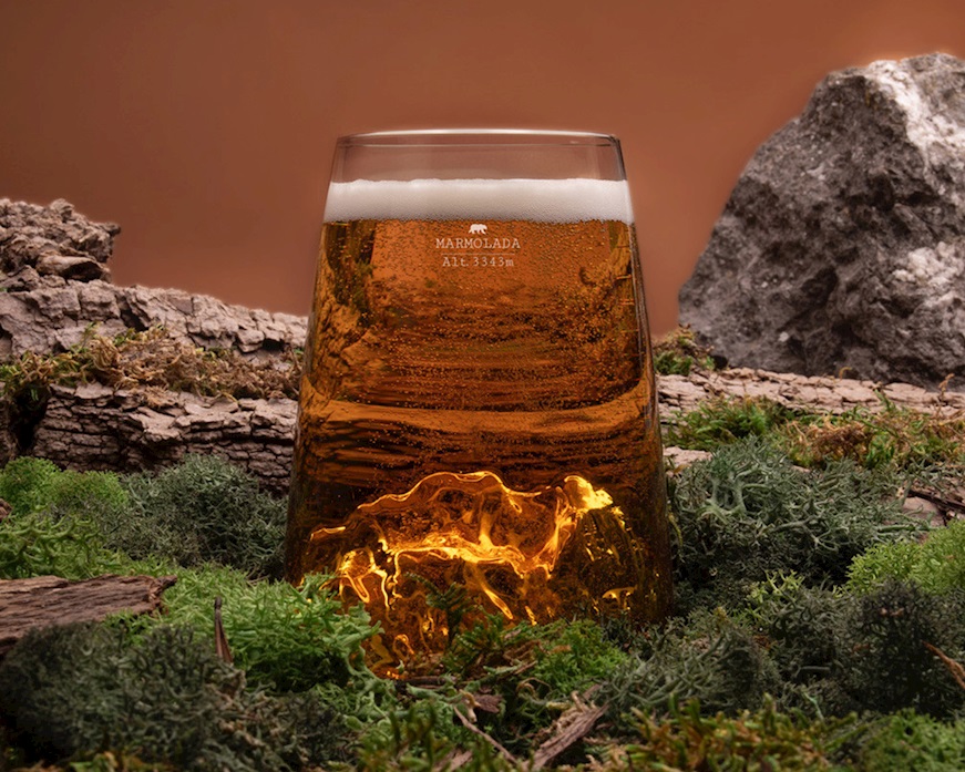 Bicchiere long drink Topographic Marmolada Alaskan Maker