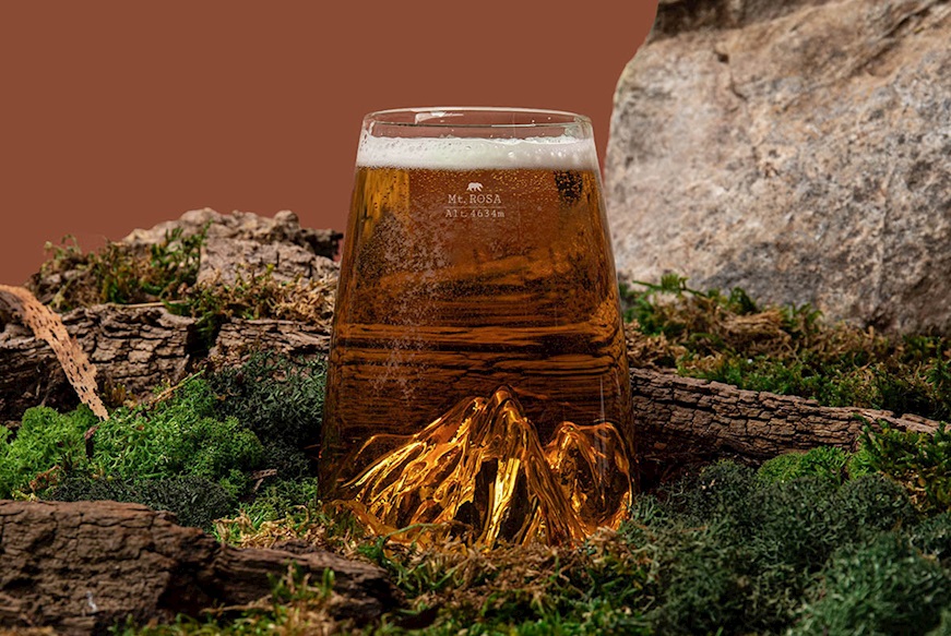 Long Drink Glass Topographic Monte Rosa Alaskan Maker
