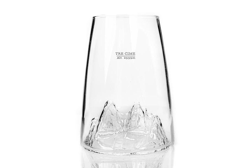 Long Drink Glass Topographic Tre Cime Alaskan Maker