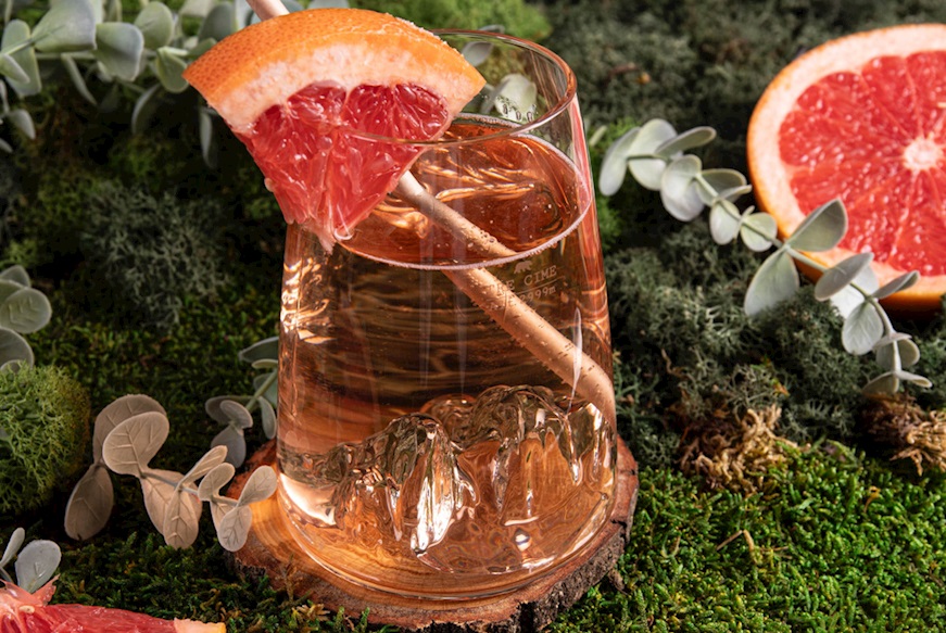 Long Drink Glass Topographic Tre Cime Alaskan Maker
