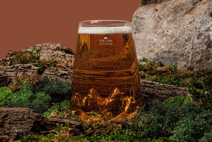 Long Drink Glass Topographic Tre Cime Alaskan Maker