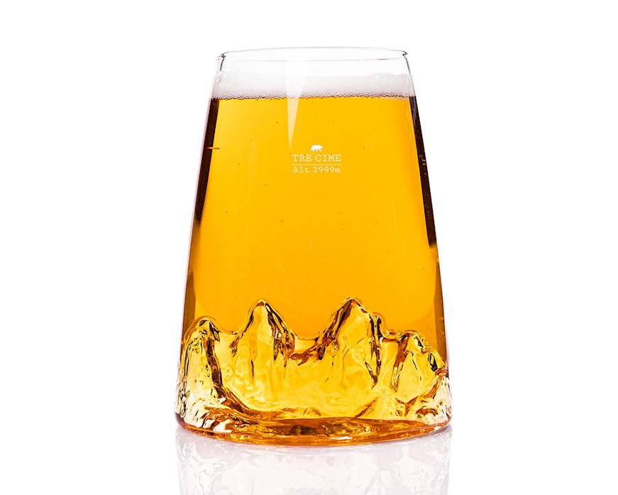Long drink glass Topographic Tre Cime Alaskan Maker