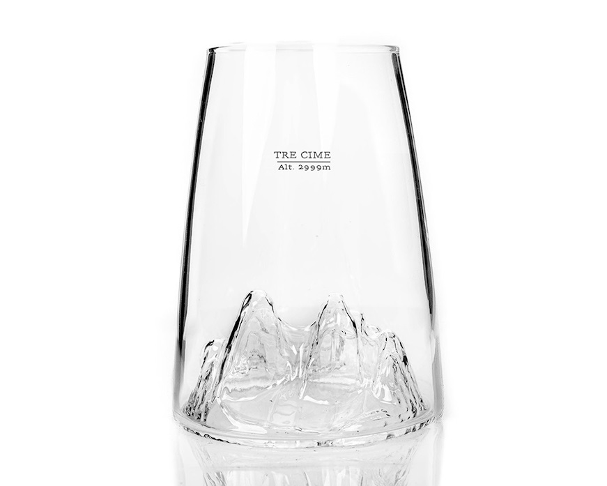 Long drink glass Topographic Tre Cime Alaskan Maker