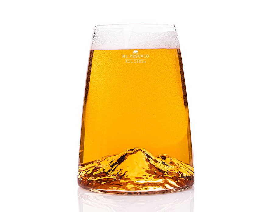 Long drink glass Topographic Vesuvio Alaskan Maker