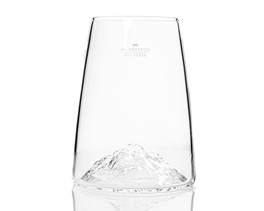 Long drink glass Topographic Vesuvio Alaskan Maker
