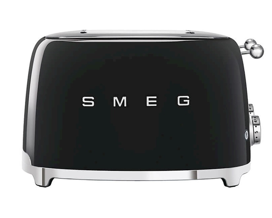 Toaster 4 slices black Smeg