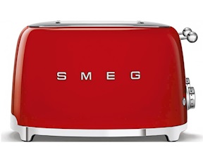 Toaster 4 slices red Smeg