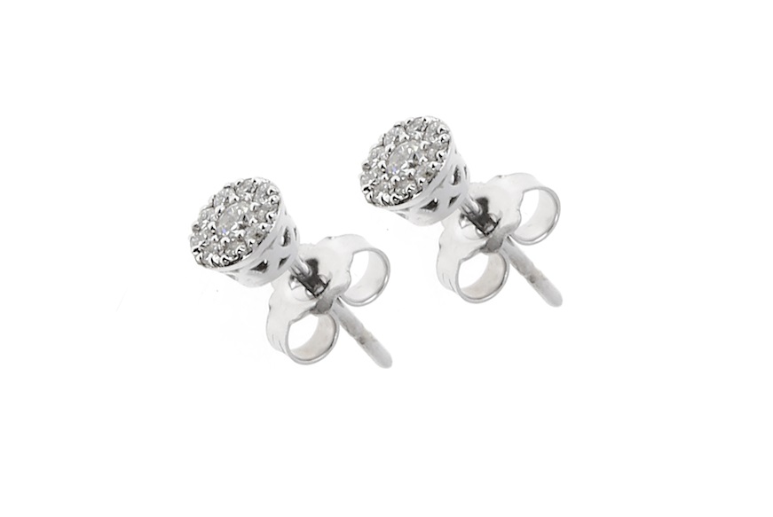 Earrings gold 750‰ with diamonds Selezione Zanolli