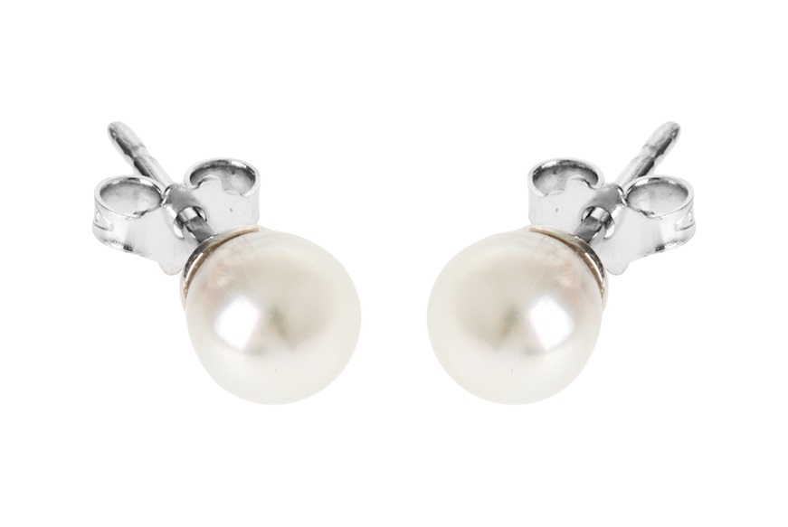 Earrings gold 750‰ and Akoya pearls Selezione Zanolli