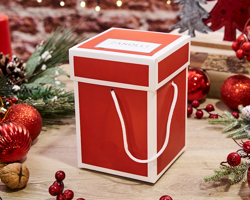 Idea regalo Natale Carillon albero di Natale con decori oro Selezione Zanolli