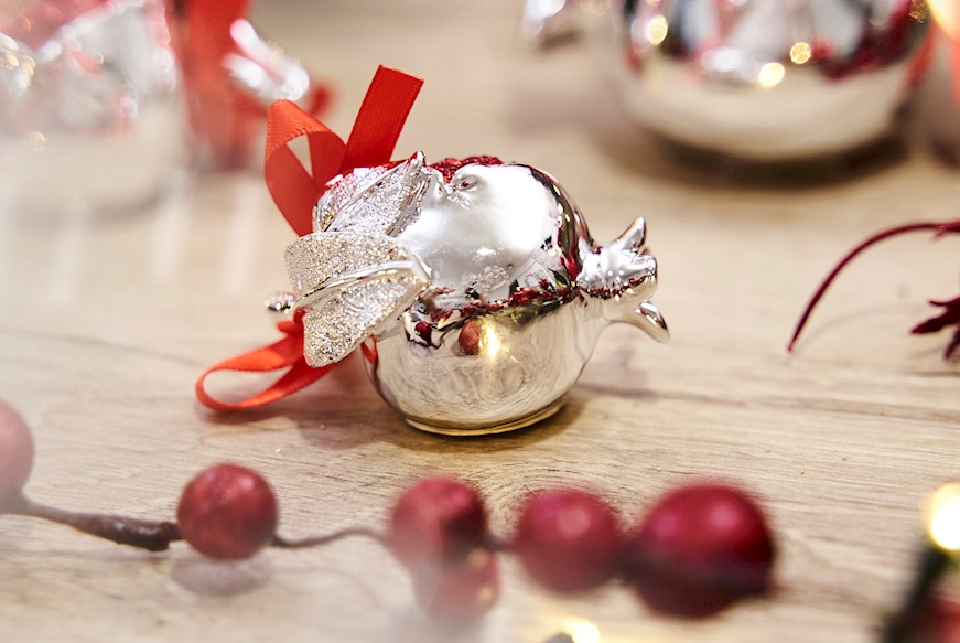 Idea regalo Natale Melograno portafortuna rosso Selezione Zanolli