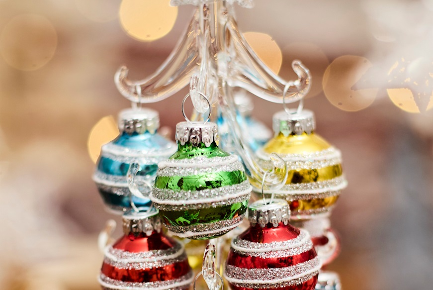 Idea regalo Natale Alberello colorato stella argento Selezione Zanolli