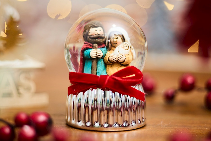 Christmas gift Boule de Neige Nativity Scene Selezione Zanolli