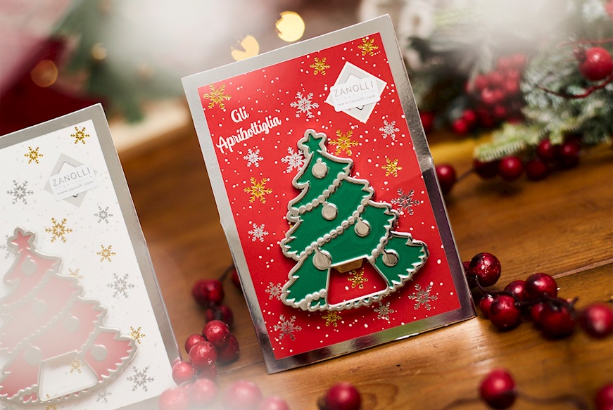 Christmas gift Bottle Opener Christmas Tree red Selezione Zanolli