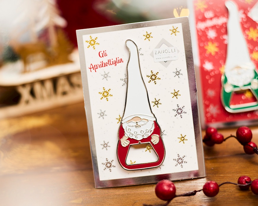 Christmas gift Bottle Opener Gnome red Selezione Zanolli