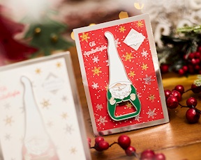 Christmas gift Bottle Opener Gnome green Selezione Zanolli