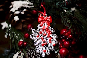 Christmas gift Mistletoe red Selezione Zanolli