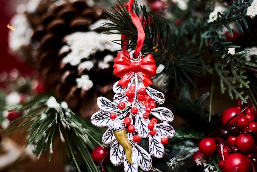 Christmas gift Mistletoe and Horn red Selezione Zanolli