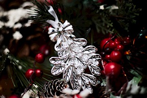 Christmas gift Mistletoe silver Selezione Zanolli
