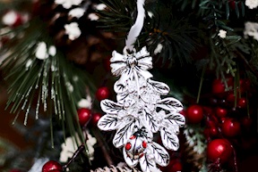 Christmas gift Mistletoe and Ladybug silver Selezione Zanolli