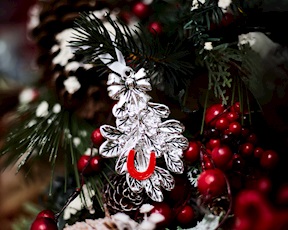 Christmas gift Mistletoe and Horseshoe silver Selezione Zanolli