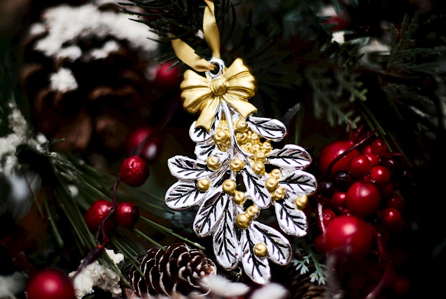 Christmas gift Mistletoe gold Selezione Zanolli