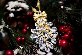 Christmas gift Mistletoe gold Selezione Zanolli