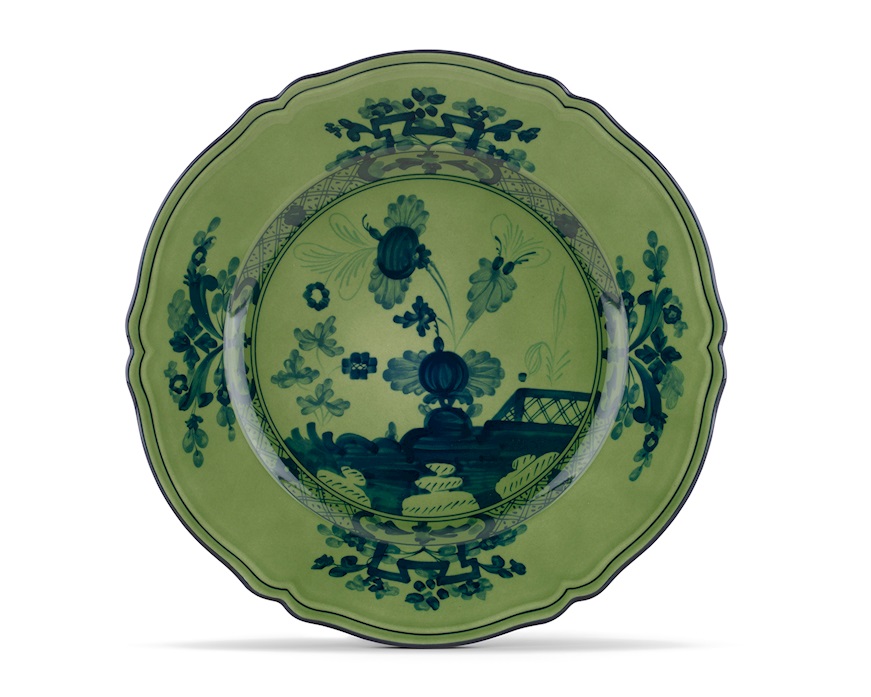 Charger plate Oriente Italiano Malachi porcelain Richard Ginori