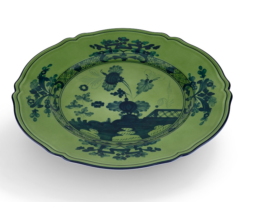 Charger plate Oriente Italiano Malachi porcelain Richard Ginori