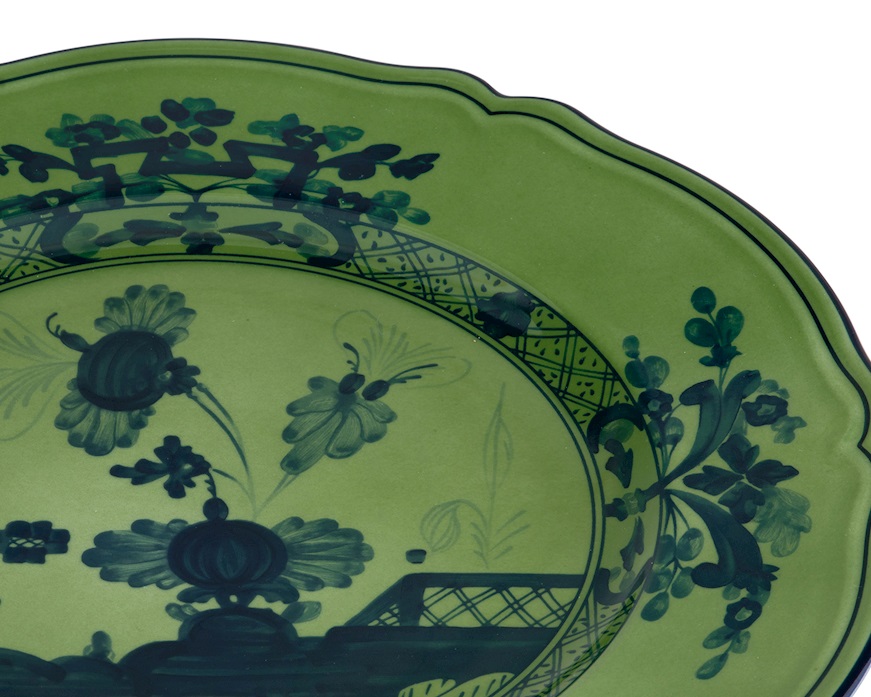 Charger plate Oriente Italiano Malachi porcelain Richard Ginori