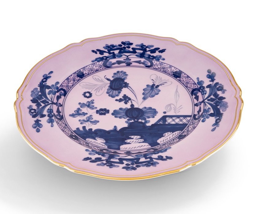 Charger plate Oriente Italiano Azalea porcelain Richard Ginori