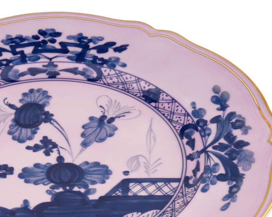 Charger plate Oriente Italiano Azalea porcelain Richard Ginori